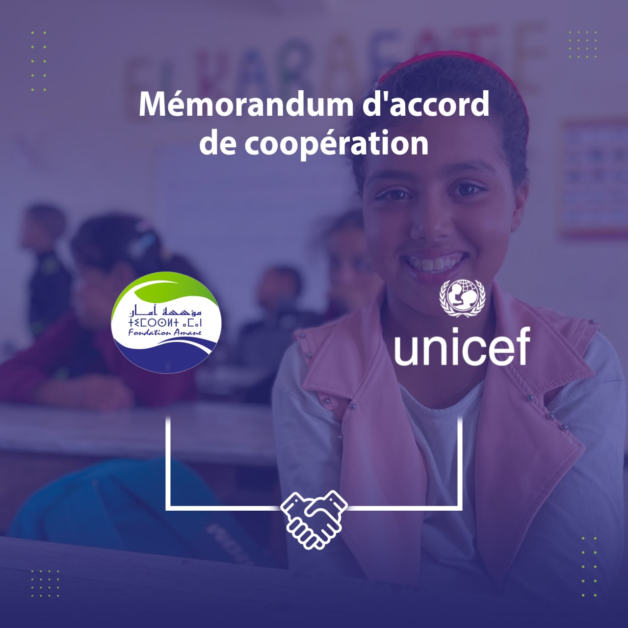 La Fondation AMANE et UNICEF Maroc s’unissent